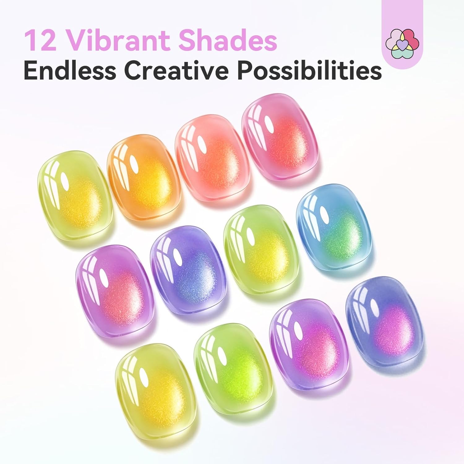 12 Cat Eye Gel Pens for Easy Salon-Quality Manicures