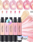 6 Nude Cat Eye Gel Pens for Effortless Salon Nails (Ships to US Only)