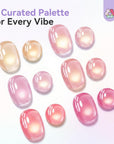 6 Nude Cat Eye Gel Pens for Effortless Salon Nails (Ships to US Only)