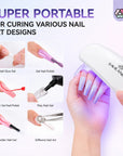 Mini UV Nail Lamp for Fast Gel Curing Anywhere
