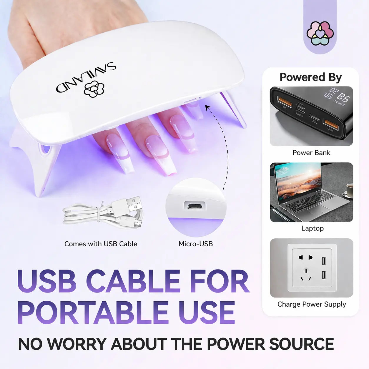 Mini UV Nail Lamp for Fast Gel Curing Anywhere