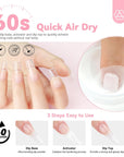 quick air dry clear dip powder kit
