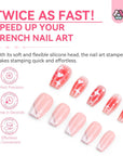 French Tip Nail Stamper Kit for Perfect Smile Lines