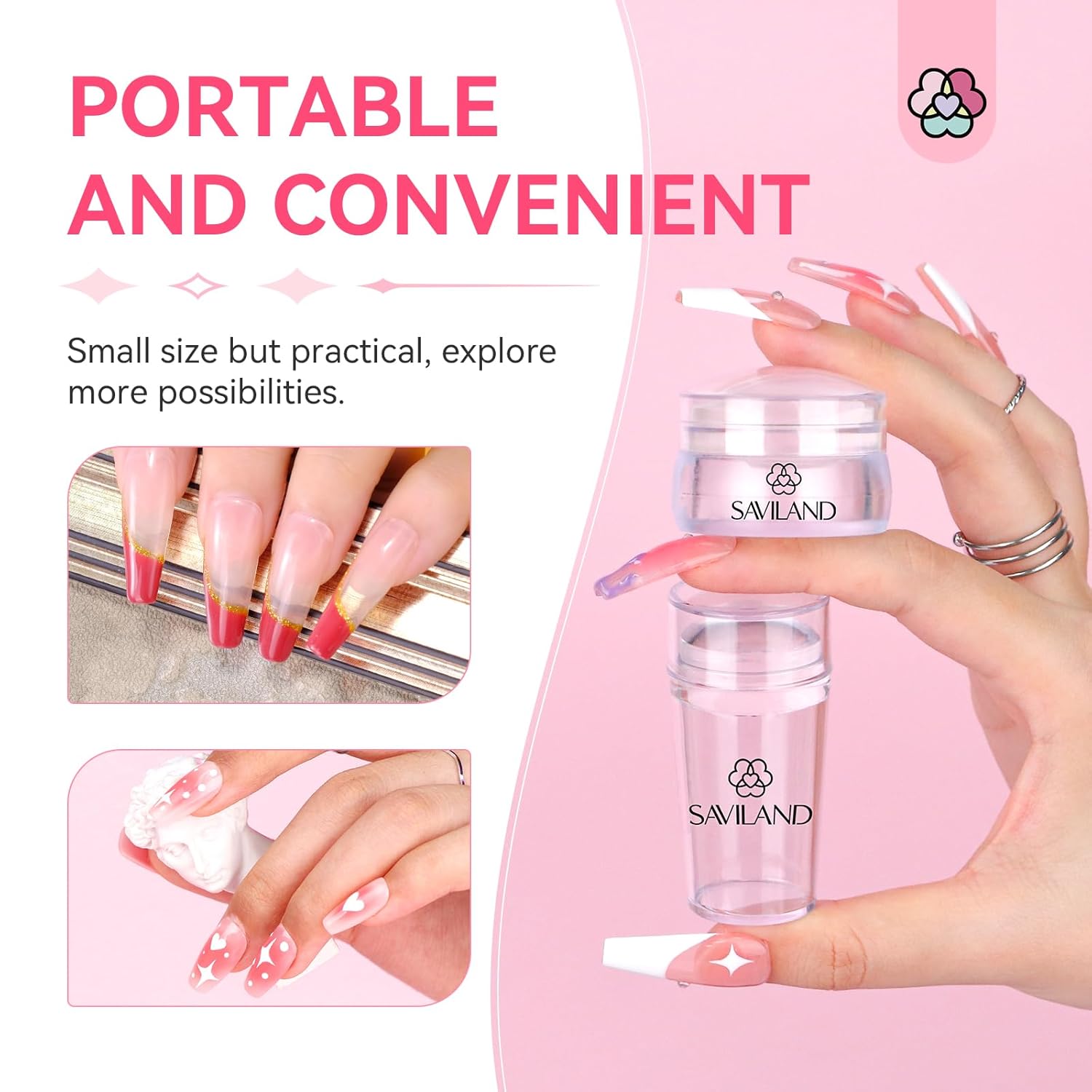 French Tip Nail Stamper Kit for Perfect Smile Lines