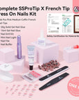 French Tip Press-On Nail Kit for Salon Results (Ships to US Only)