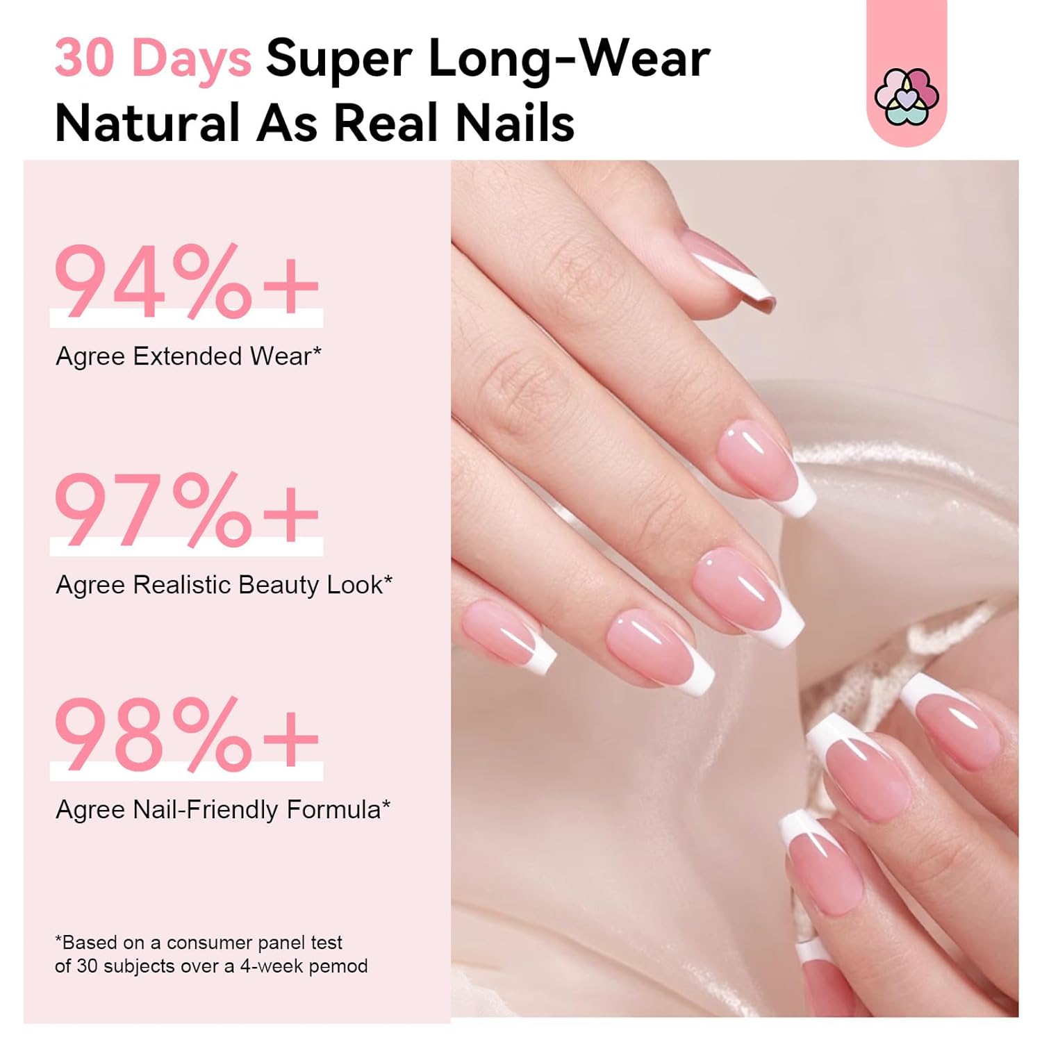 French Tip Press-On Nail Kit for Salon Results (Ships to US Only)