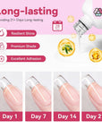 long lasting Clear and Pink Gel Builder Kit