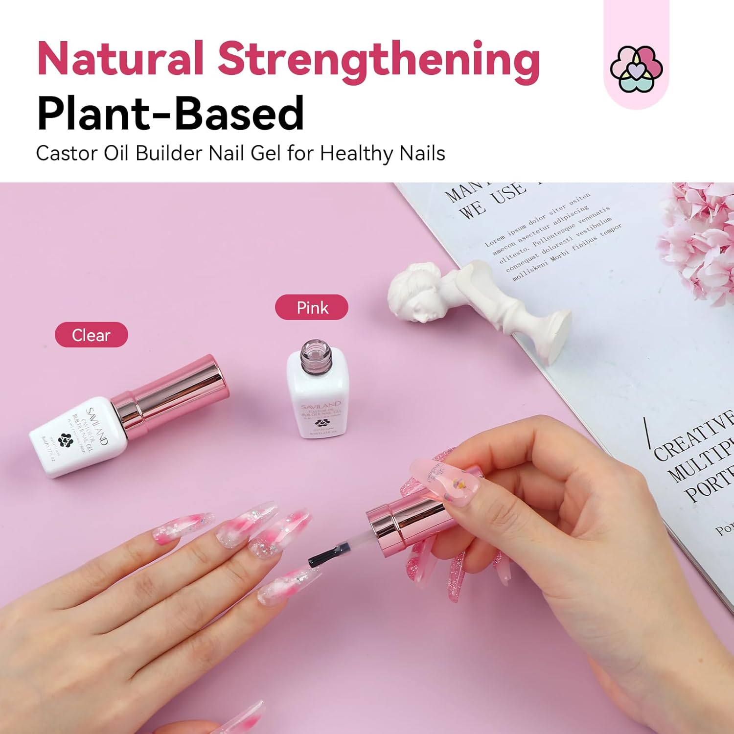 plant based builder gel in a bottle