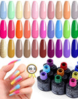36 Colors UV Gel Nail Polish Set With Base & Top Coat