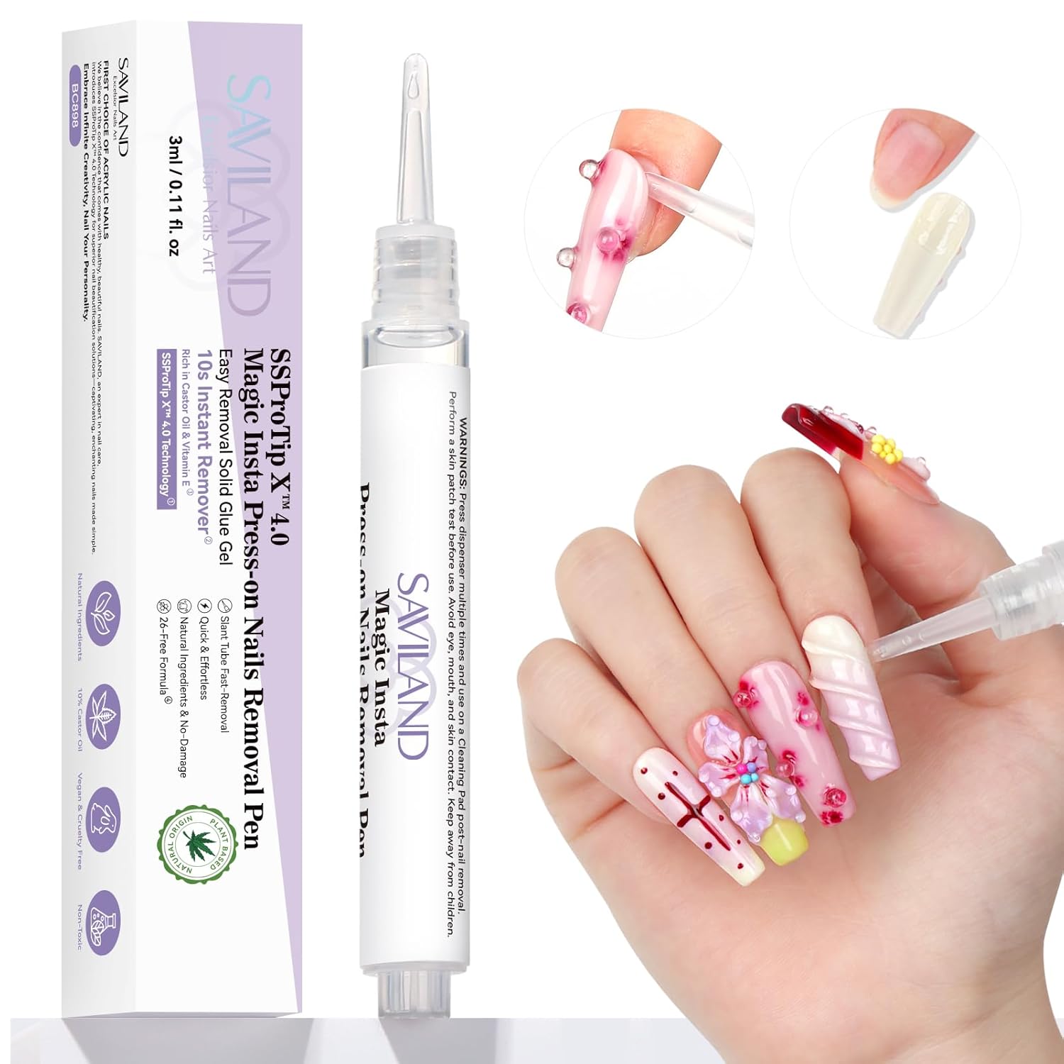 SSProTip X? 4.0 Fast Nail Glue Remover Pen