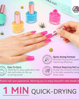 quick drying bright nail polish set