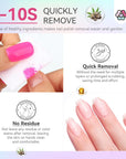 5-10s quickly remove bright nail polish