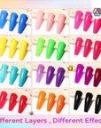 12 colors bright neon green nail polish