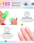 5-10s quickly remove light color nail polish set
