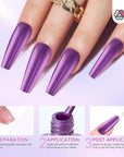 purple metallic nail polish