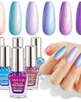 6 Colors Quick Dry Ombre Nail Polish Set