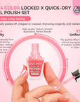 7 days long lasting ombre nail polish set