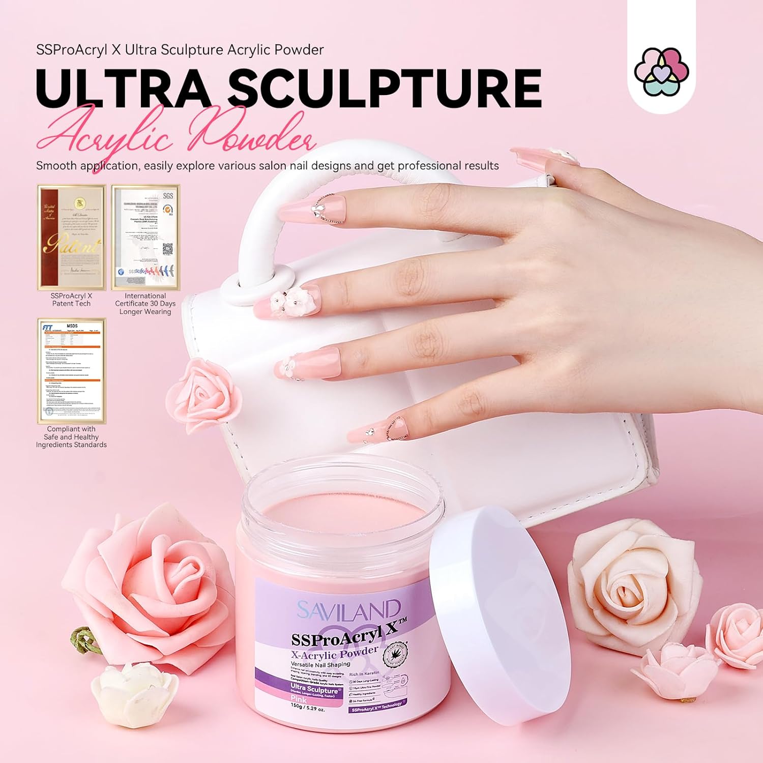 SSProAcryl X? Pink Acrylic Powder 5.29oz