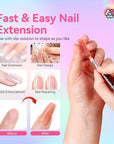 easy nail extension polygel colors set