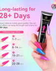 long lasting polygel purple