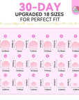 upgraded 18 sizes pink press on toenails