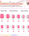 12 different sizes press on nails for kids