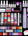 103PCS Dip Powder Nail Kit with Drill & 30 Colors