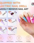 103PCS Dip Powder Nail Kit with Drill & 30 Colors