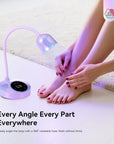 Pink Cordless UV Nail Lamp with 8-Second Fast Cure (Ships to US Only)