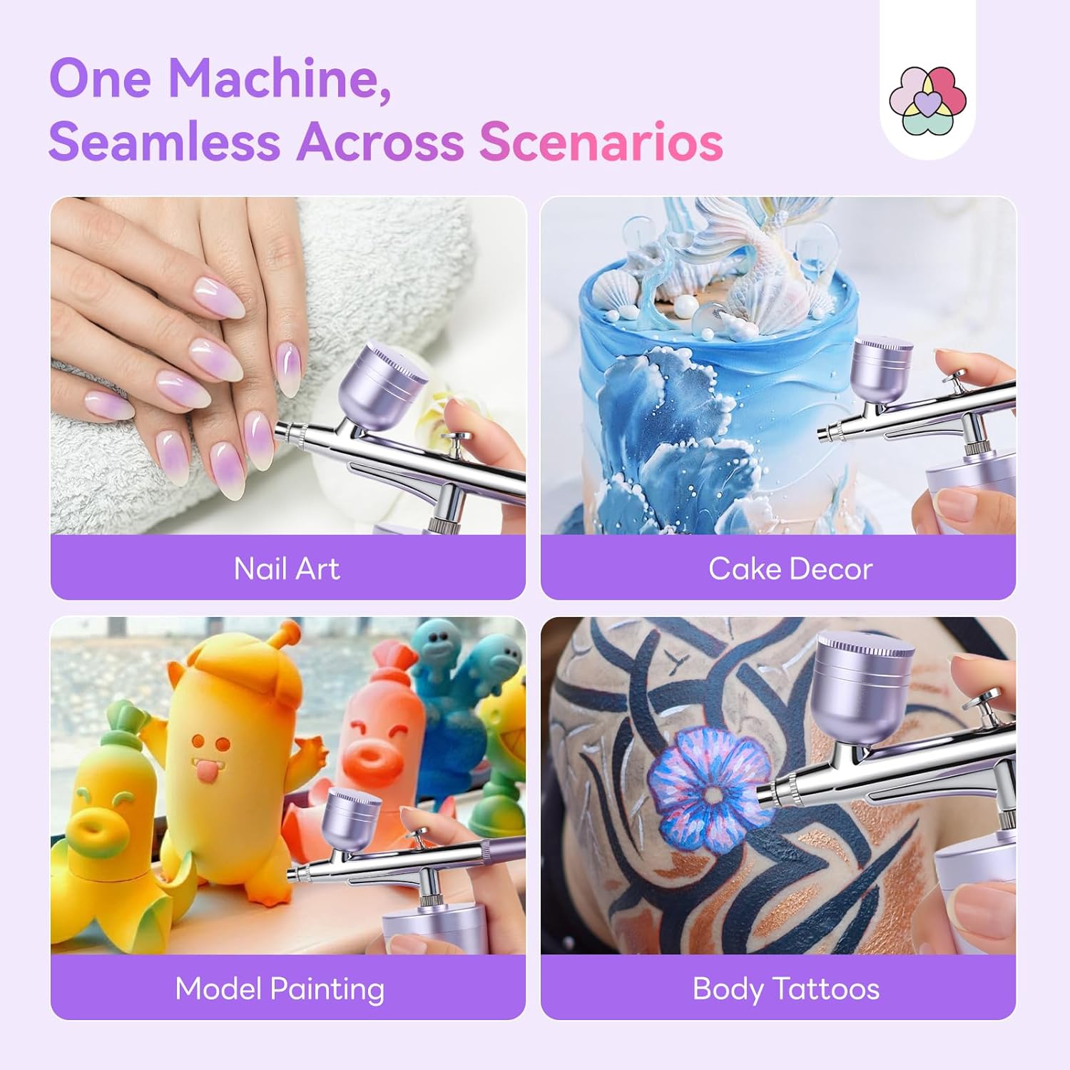 Advanced Cordless Nail Airbrush for Smooth Precision