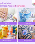 Advanced Cordless Nail Airbrush for Smooth Precision