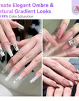 6 Nude Airbrush Gel Colors for Ombre & French Nails (Ships to US Only)