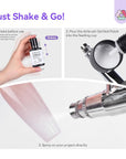 6 Nude Airbrush Gel Colors for Ombre & French Nails (Ships to US Only)