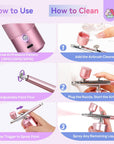 Professional 30 PSI Airbrush System for Nail Artists