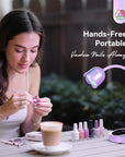 Pink Cordless UV Nail Lamp with 8-Second Fast Cure (Ships to US Only)