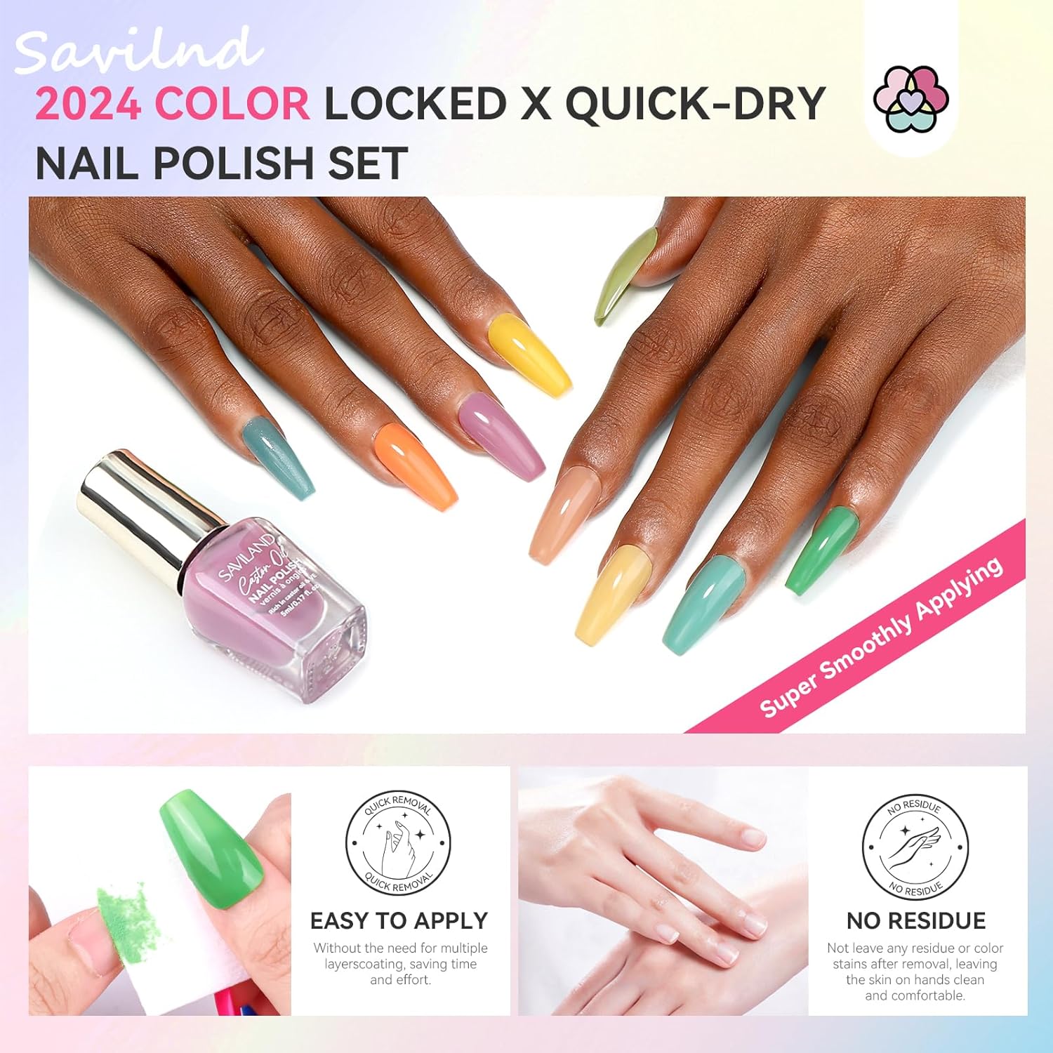36 Colors Nail Polish Set | SAVILAND