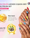 Saviland best fast drying nail polish set