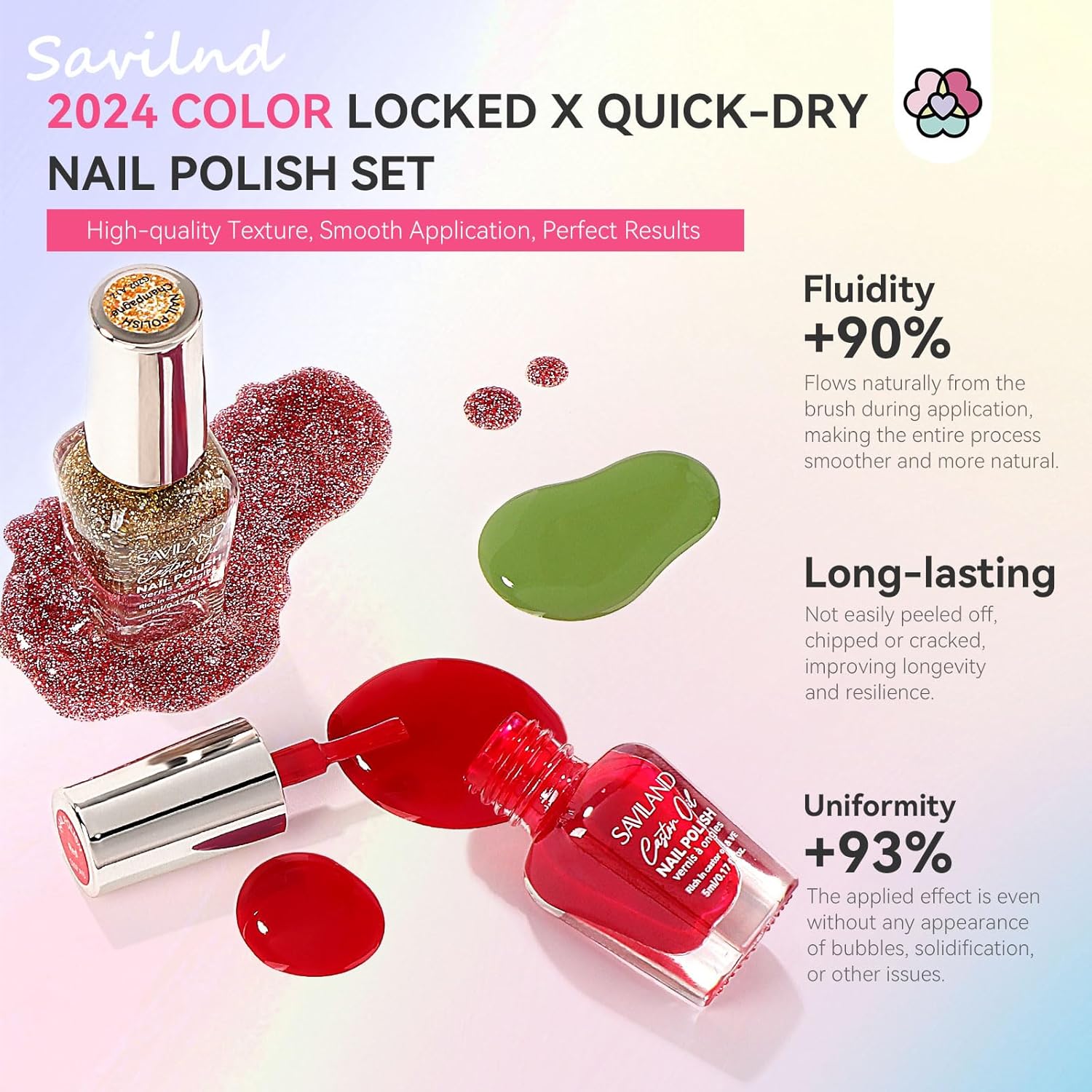 36 Colors Nail Polish Set | SAVILAND
