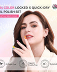 Saviland Quick Dry Nail Polish Set