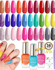 Savialnd 36 colors Rainbow Nail Polish Set