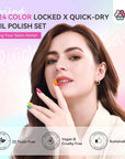 Saviland colorful nail polish set
