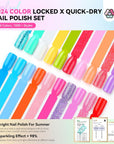 Saviland neon nail polish set