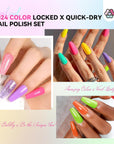 Saviland neon bright nail polish set