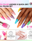 Saviland quick dry bright nail polish set
