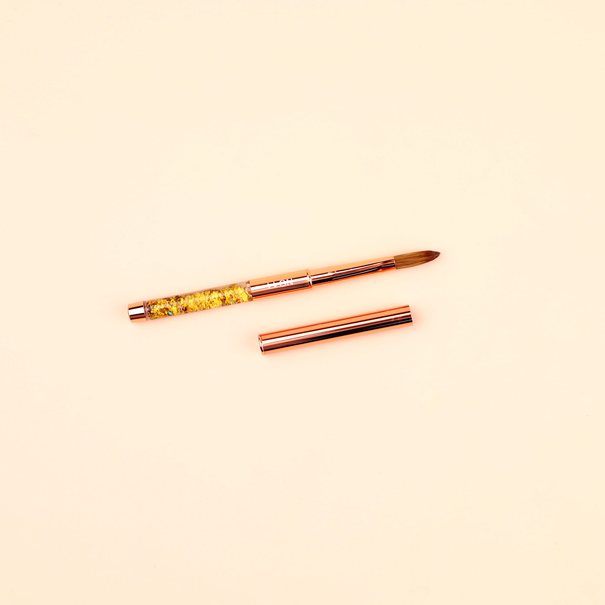 Professional Gold Kolinsky Acrylic Nail Brush Size 14