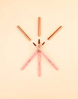 3PCS Kolinsky Acrylic Nail Brush Set with Pink Handles (Ships to US Only)