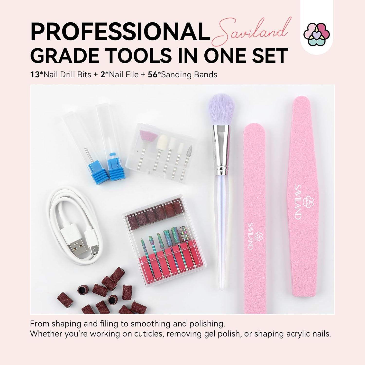 Saviand  Acrylic Nail File Electric
