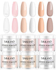 Saviland 6 Colors Cover Acrylic Powder Set