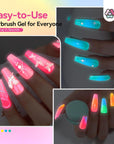 Saviland Airbrush Gel Nail Polish Set