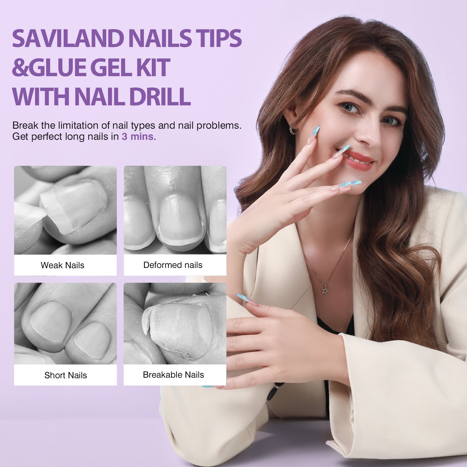 Saviland Best Gel Nail Kit for Beginners